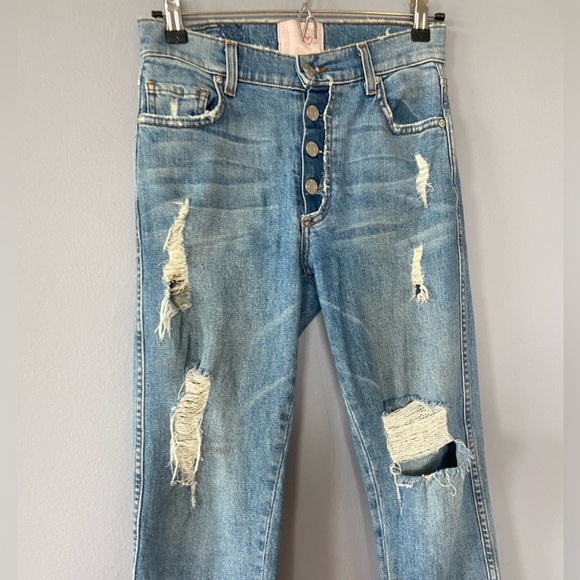 Revice Jeans Dream Fit Sweet Monday Wash Distressed High Waisted Denim size 26 - Picture 5 of 10
